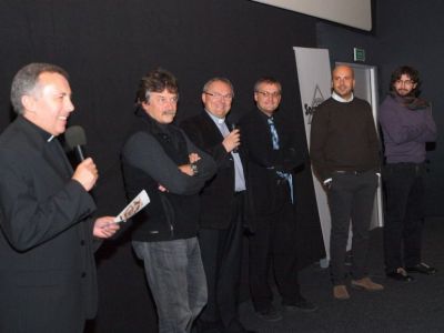 15 Sacrofilm  goście z Terni (Włochy) przed projekcją filmu Nad morzem